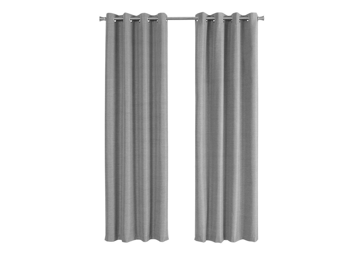 2 Pieces Set, Curtain Panel, Room Darkening, Grommet, Contemporary & Modern - Best Buy Furniture