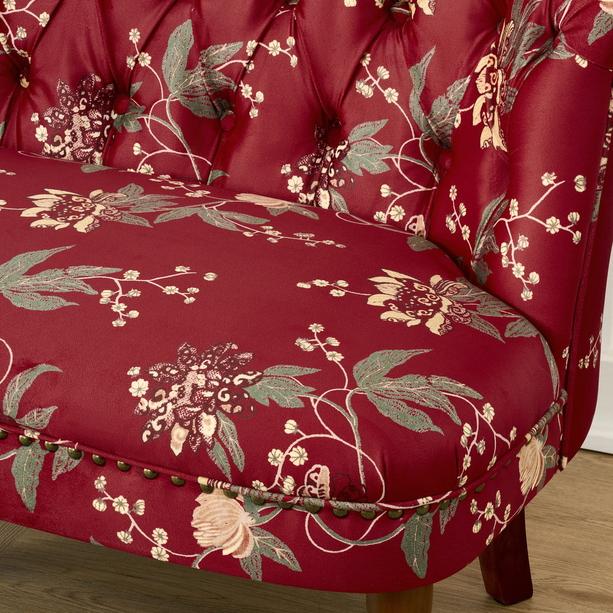 European Style Wine Red Sofa Chair