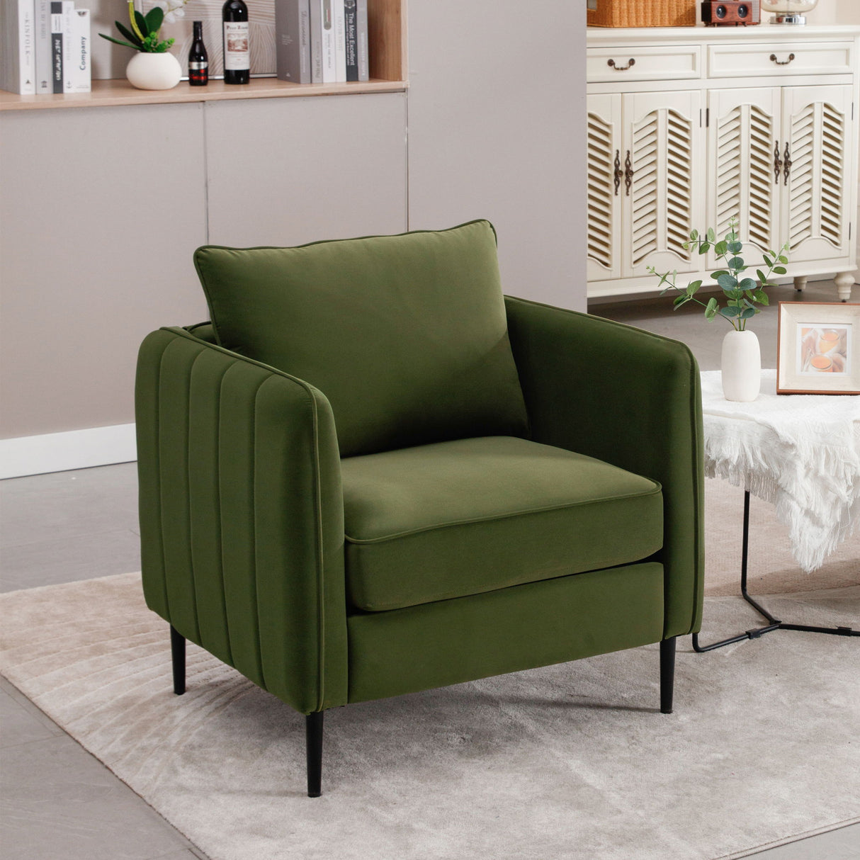 Accent Chair With Pillow For Living Room
