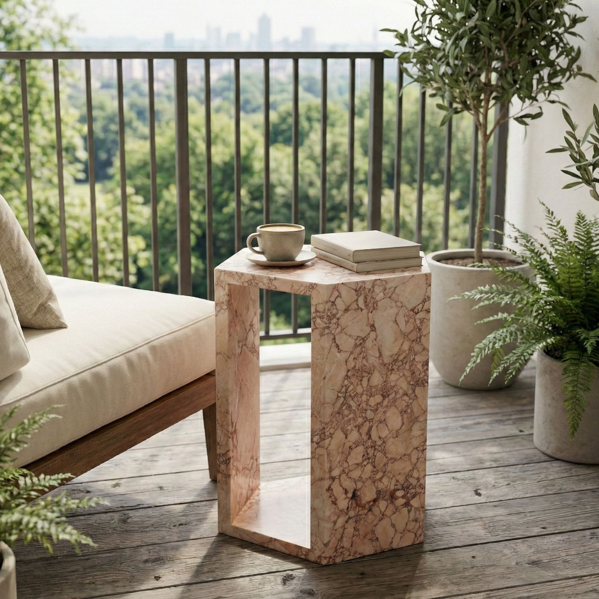 Modern Minimalist Hexagon Side Table