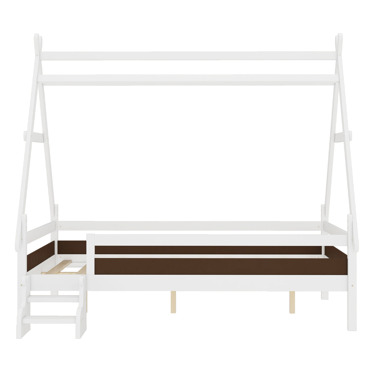 Full House Platform Bed with Stairs
