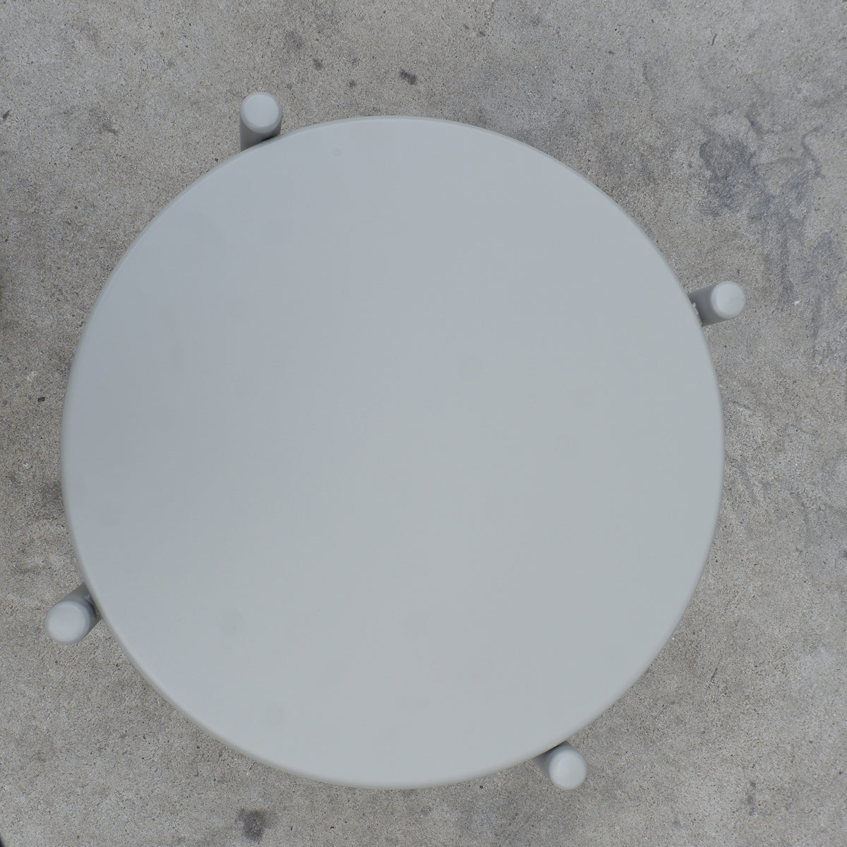 Metal Round Side Table - 2-Tier Outdoor End Table