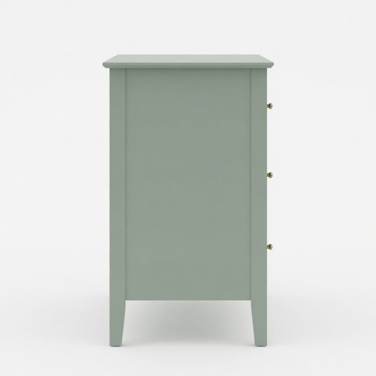 Fluted 3 Drawer Nightstand With Soft Close Slides