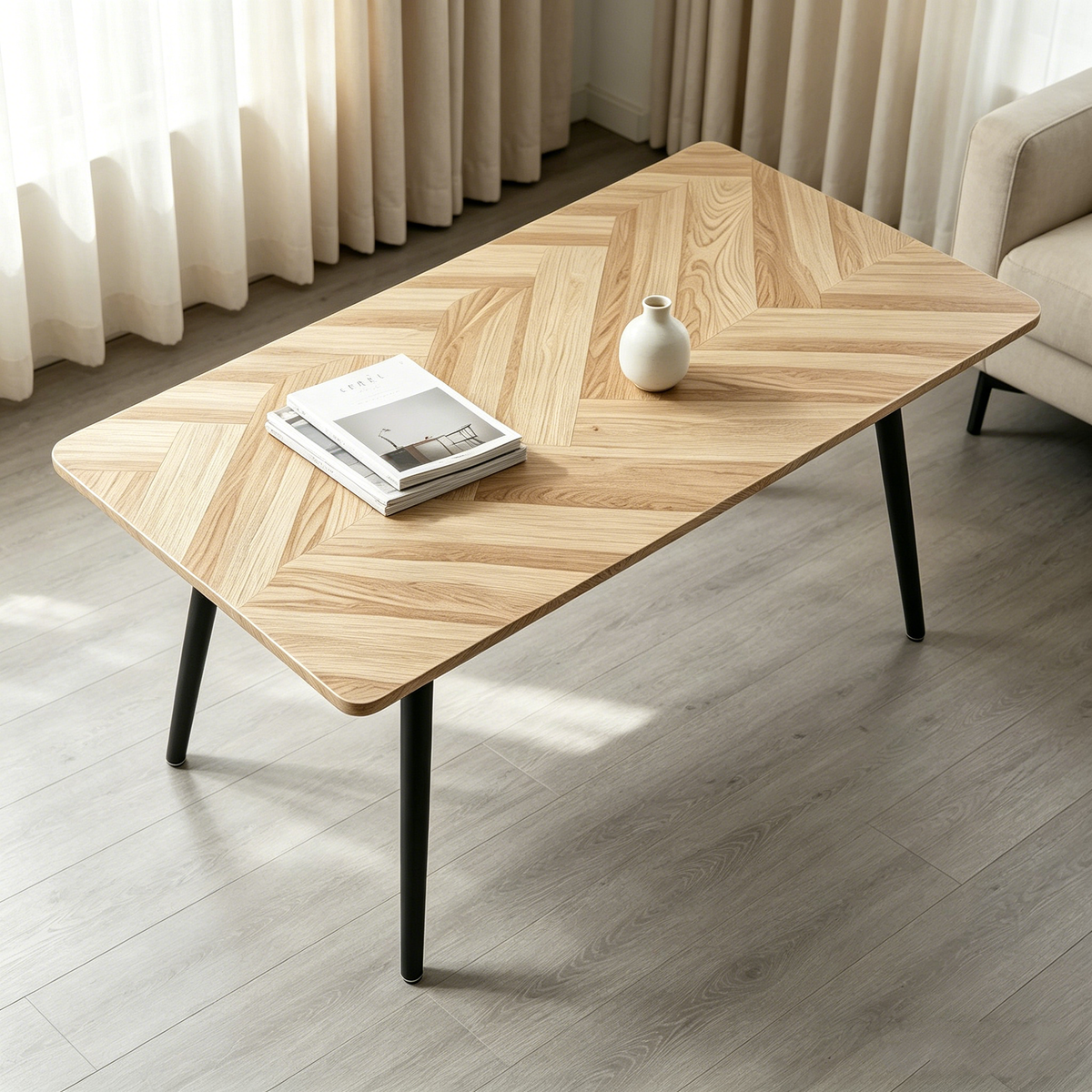 Modern Minimalist MDF Wood Color Desktop