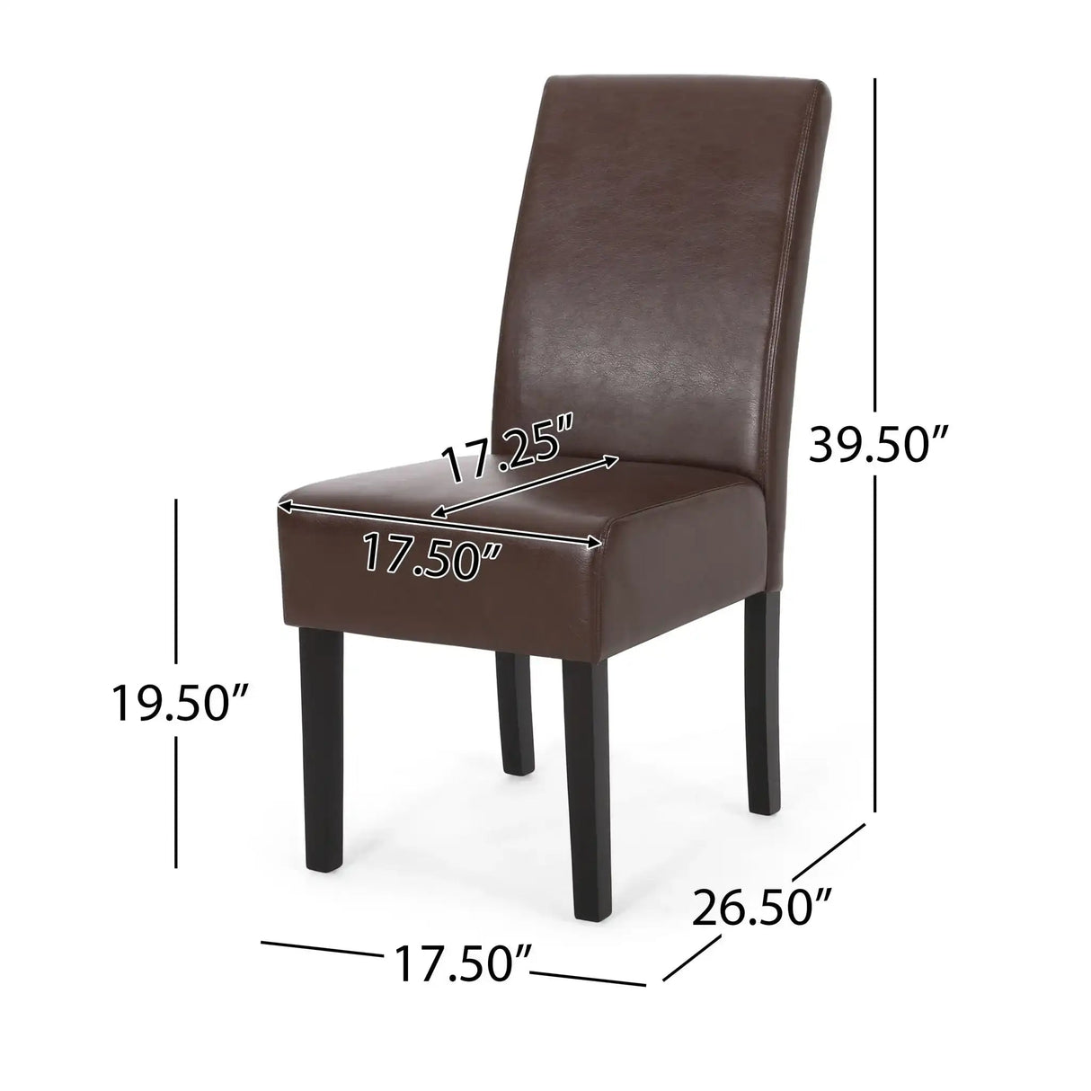 Contemporary Dining Chair With Rubberwood Legs (Set of 2) - Best Buy Furniture