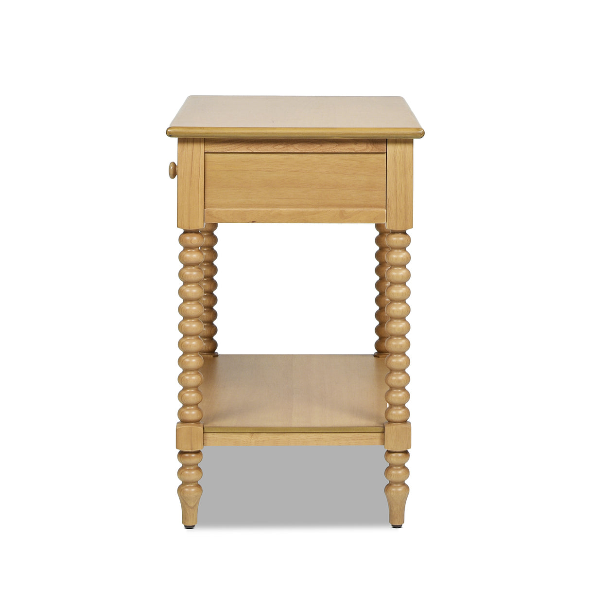 Easton 28" Modern Farmhouse Turned 1-Drawer Storage Side Table