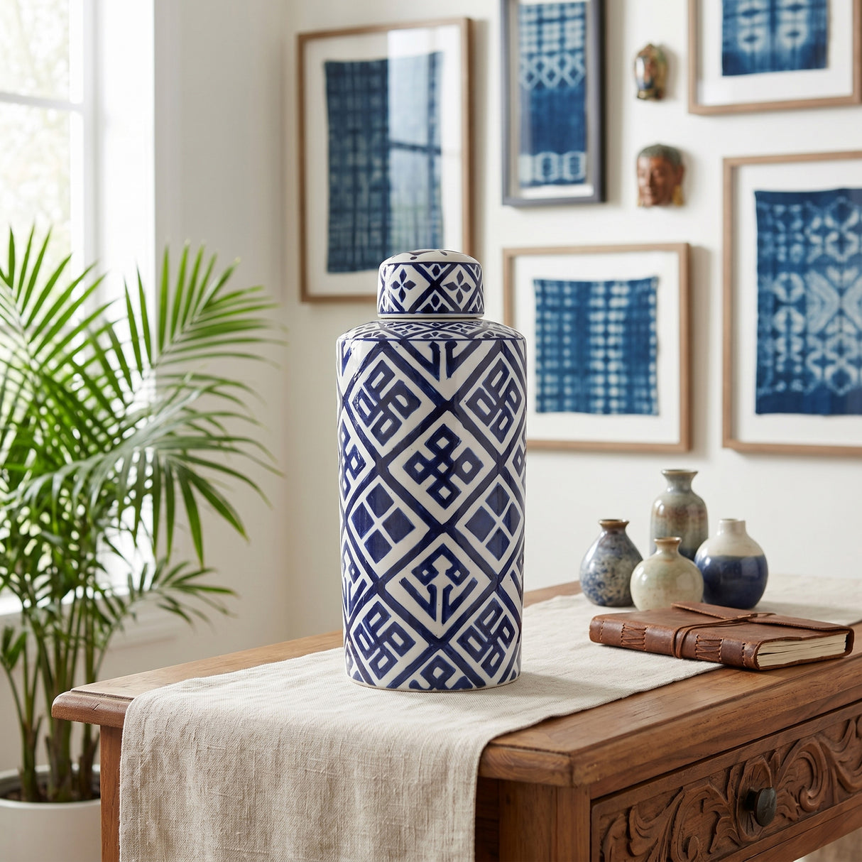 D6x14" Ceramic Jar