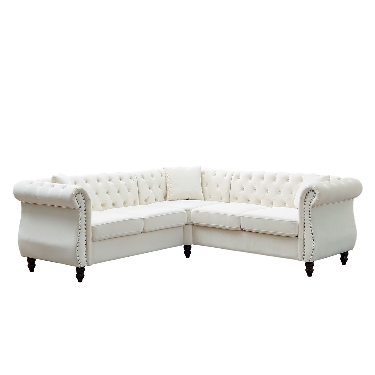 Streamline Modern L-Shaped Corner Sofa