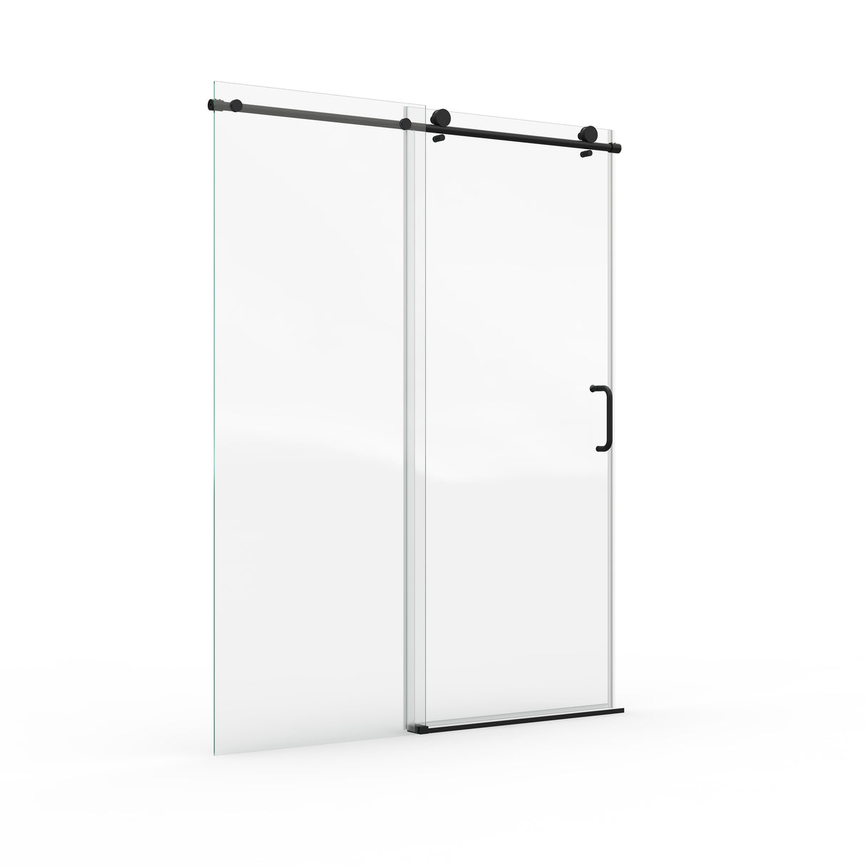 56" - 60" W x 76" H Single Sliding Frameless Shower Door
