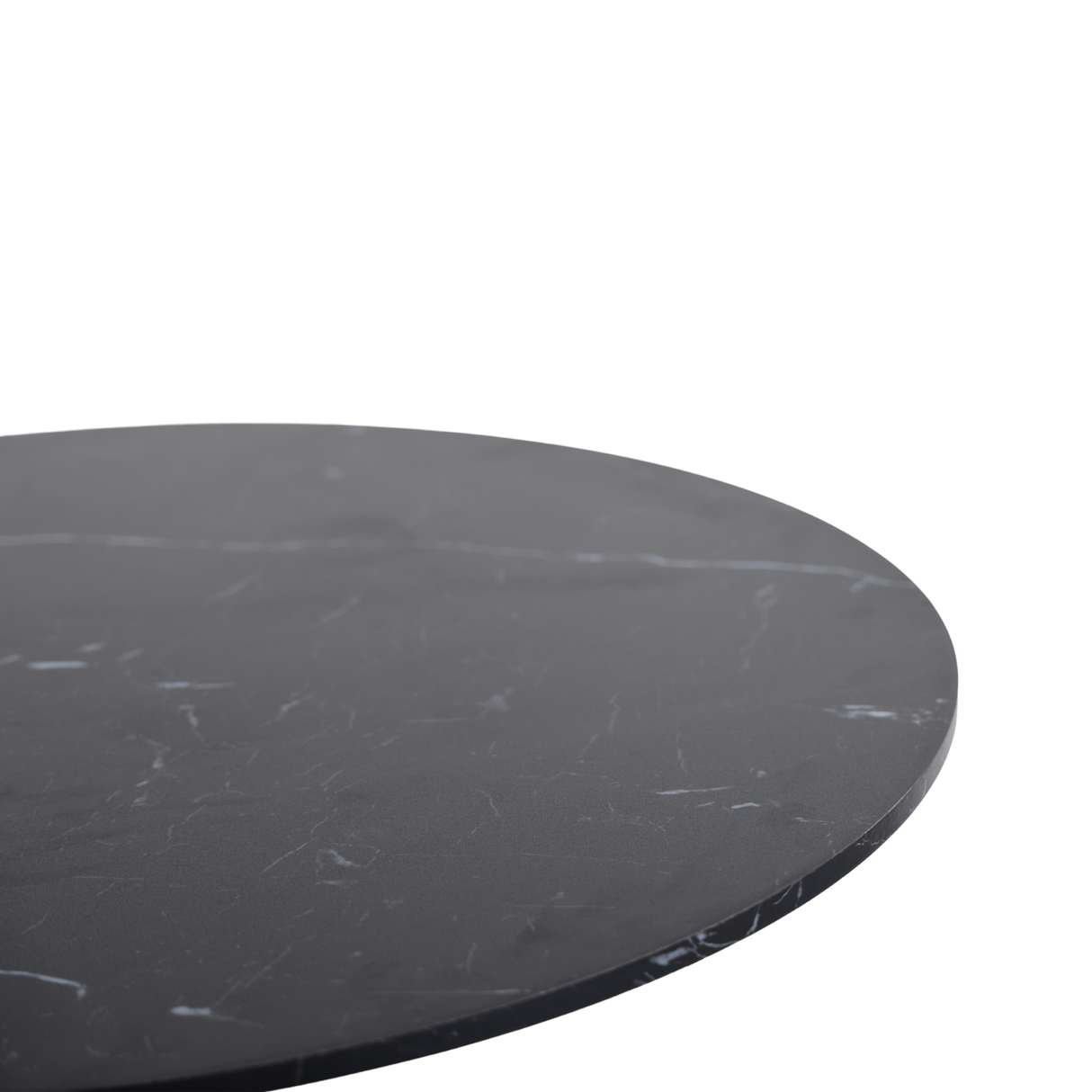 Mid-Century Black Marble Tulip Table