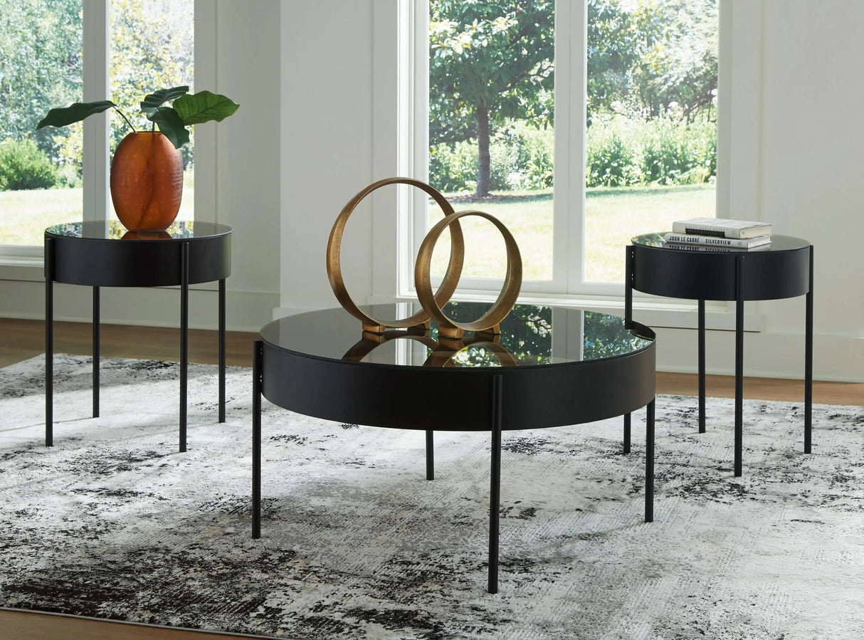 Ardoline - Occasional Table Set (Set of 3) - Black - Best Buy Furniture
