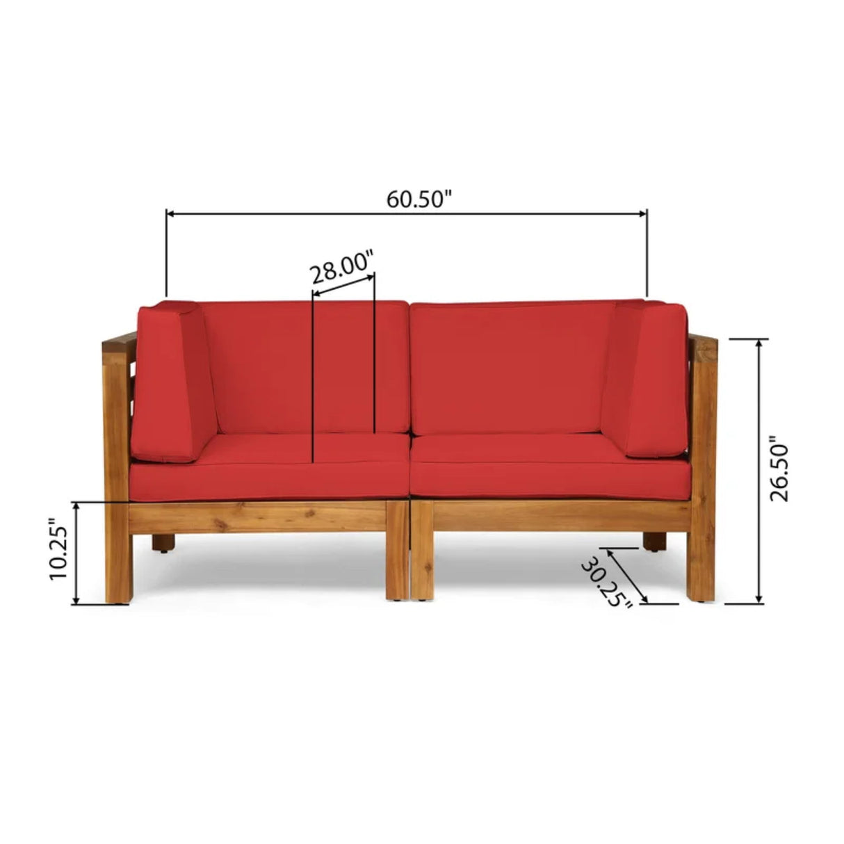 Oana - 2 Piece Loveseat Set With Water Resistant Cushions
