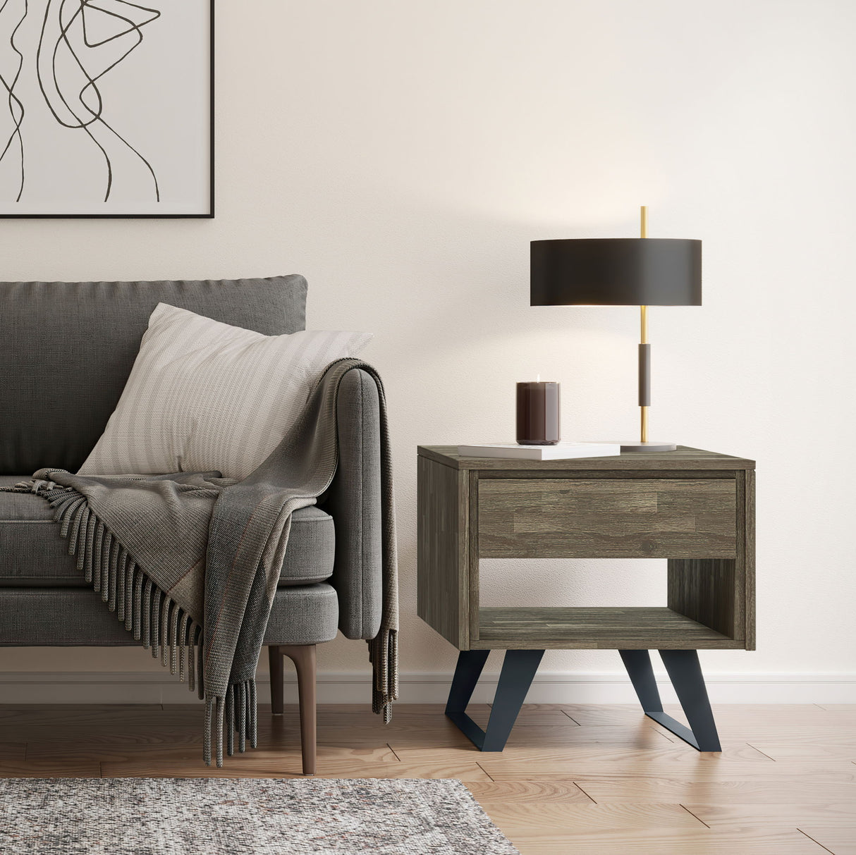 Lowry - Handcrafted End Table