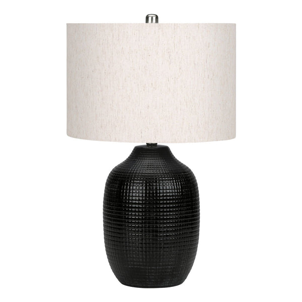 Lighting, Table Lamp, Ceramic, Contemporary - Black / Cream - Best Buy Furniture