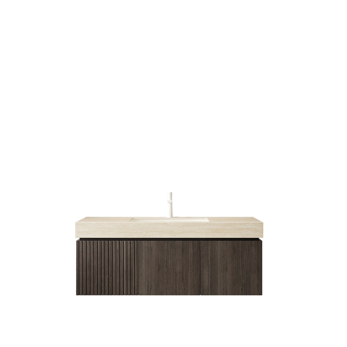 MURI 48" Bathroom Vanity & Sink with Floating Plywood Storage