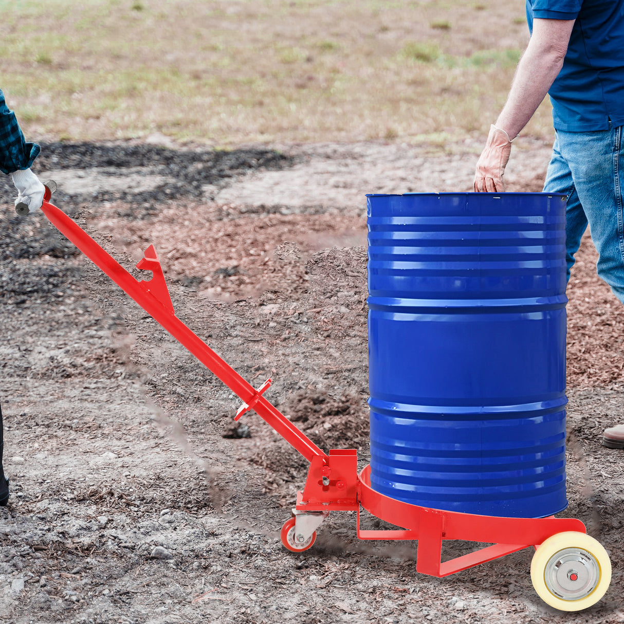 55 Gallon Drum Dolly with 1200lbs Capacity