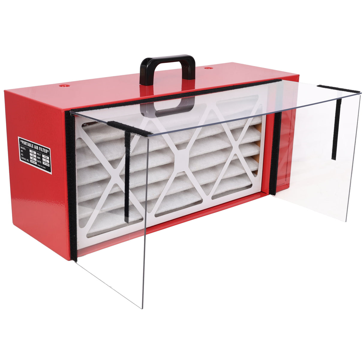 Portable Tabletop Dust Collector With Hepa Filter - Red