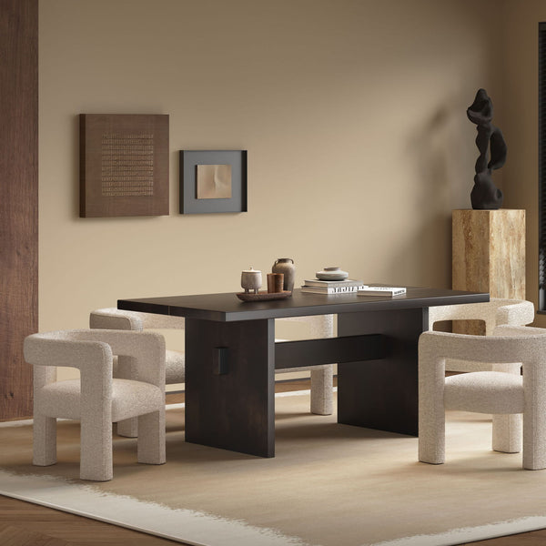 Jaramillo & Lomas - 5 Pieces Dining Room Set - Beige / Espresso - Best Buy Furniture