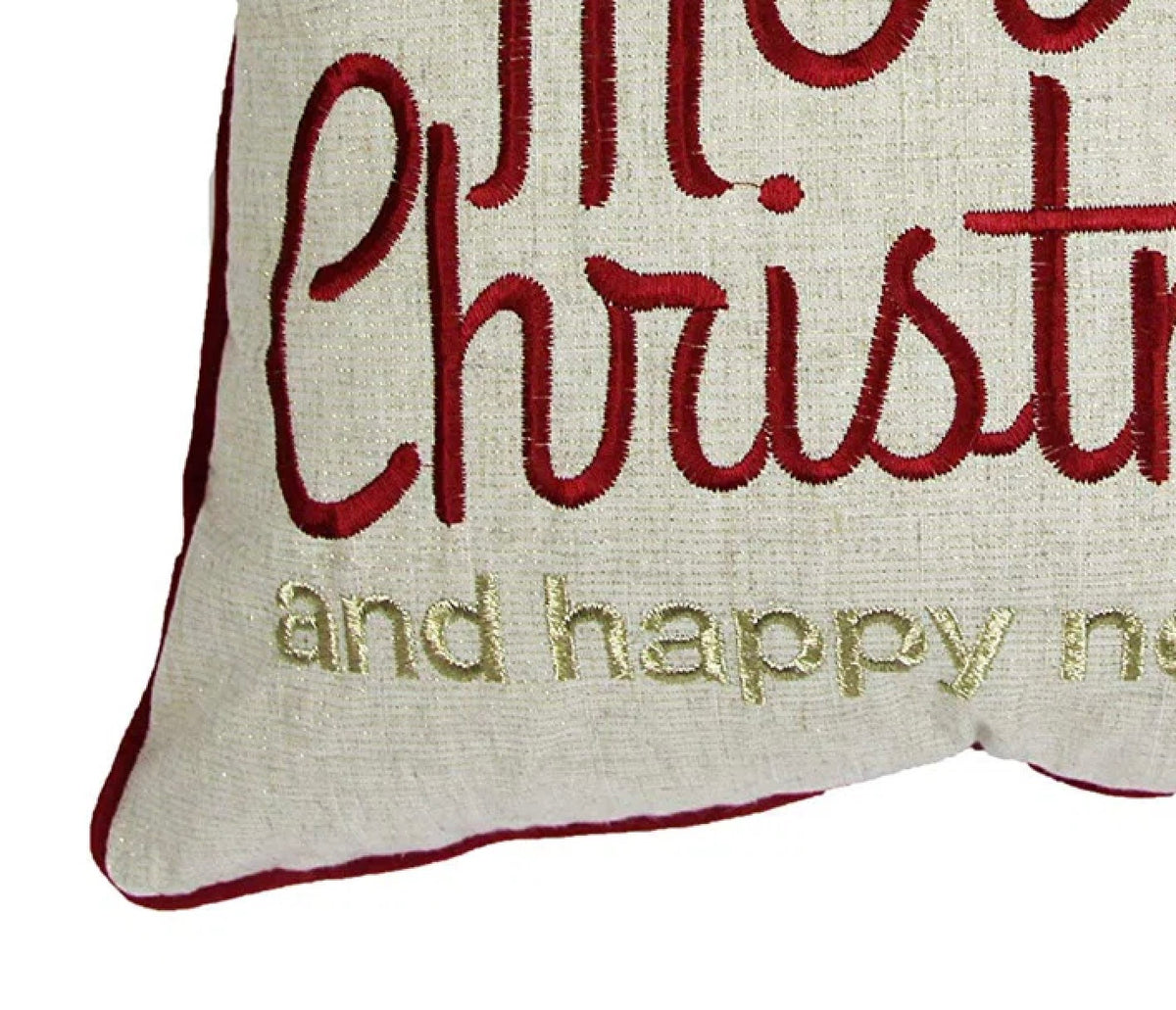 Merry Christmas and Happy New Year Throw Pillow