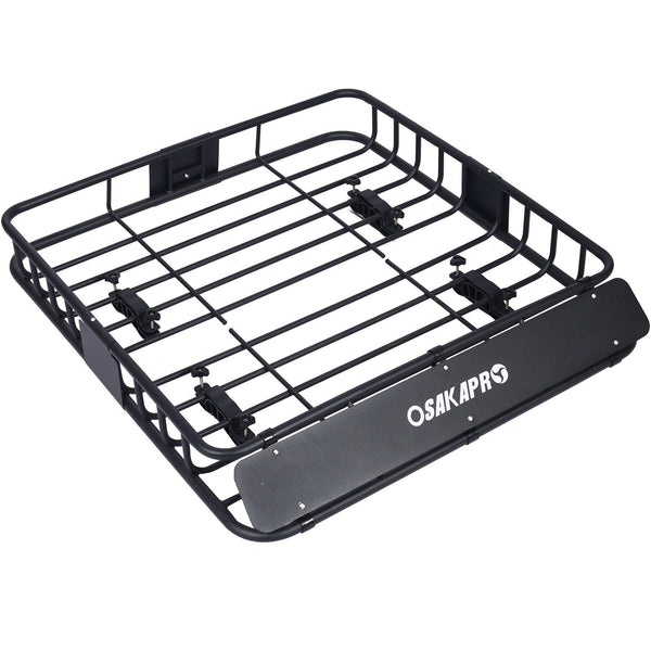 Motoring Rooftop Cargo Carrier Basket Steel Universal Fit Roof Rack