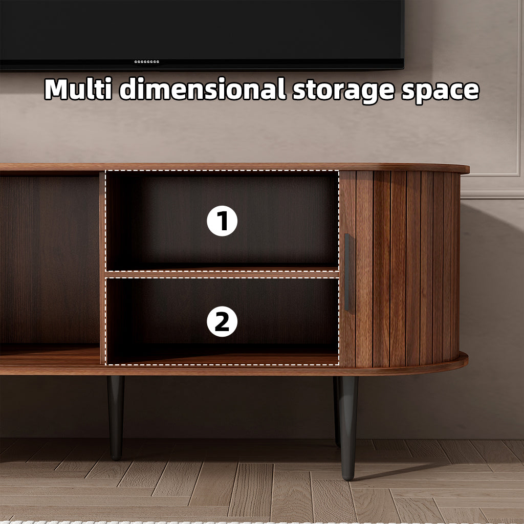 47" Modern TV Console Table with Storage Compartment