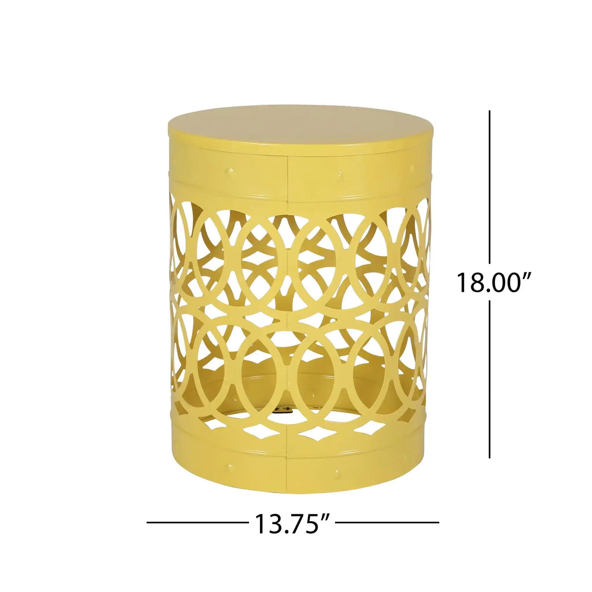 Outdoor Metal Large End Table, Modern Design - Best Buy Furniture