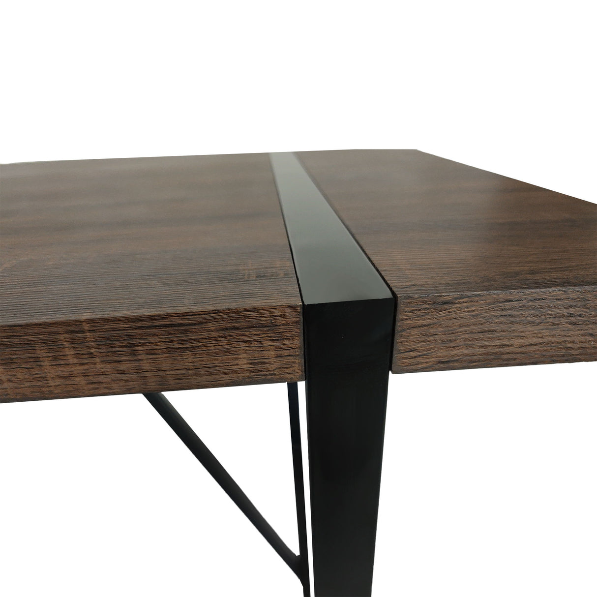 Modern Dining Table With Metal Legs For 4 - 6 Person