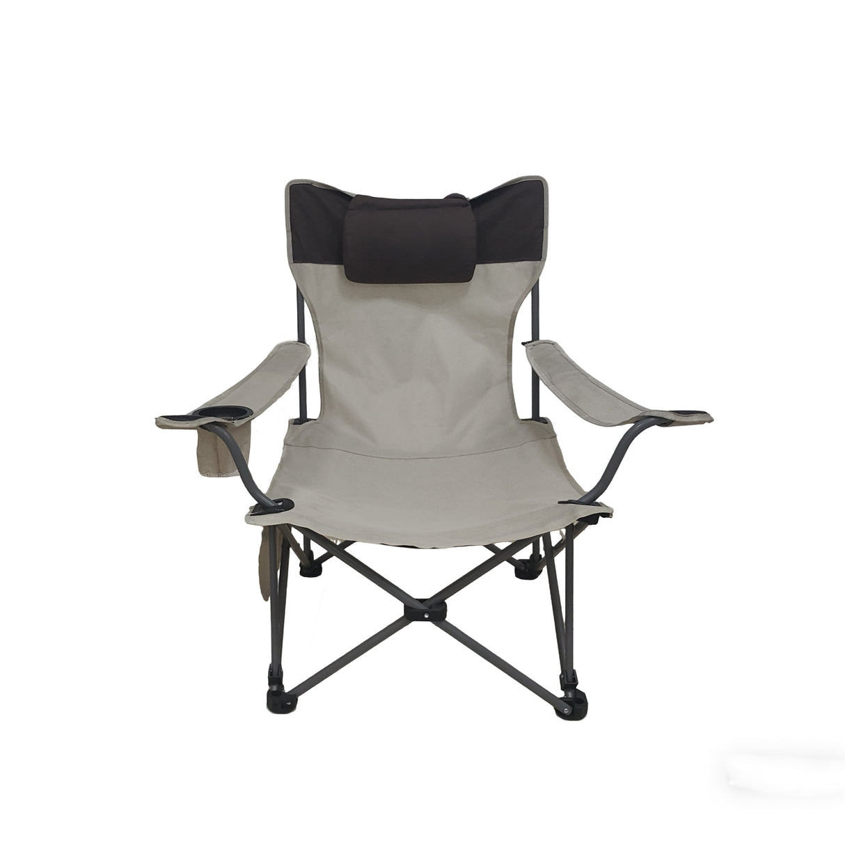 Outdoor Folding Camping Chair with Adjustable Recline