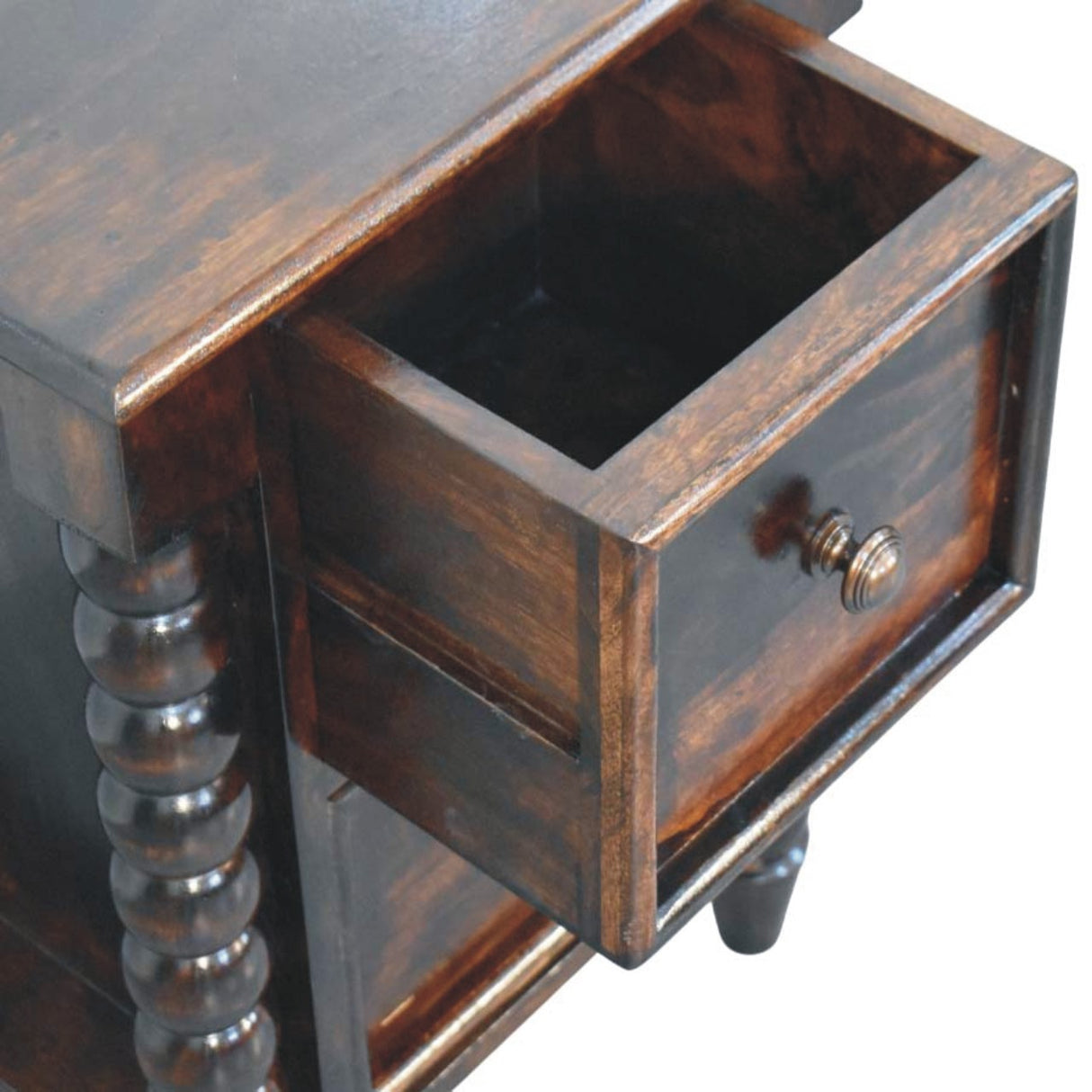 Solid Wood Spindle Duo Bedside