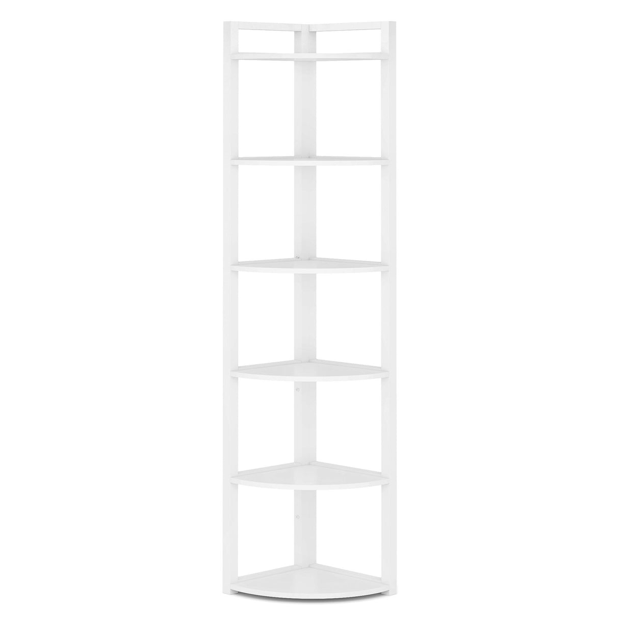 Tall 6 Tier Corner Bookshelf For Living Room