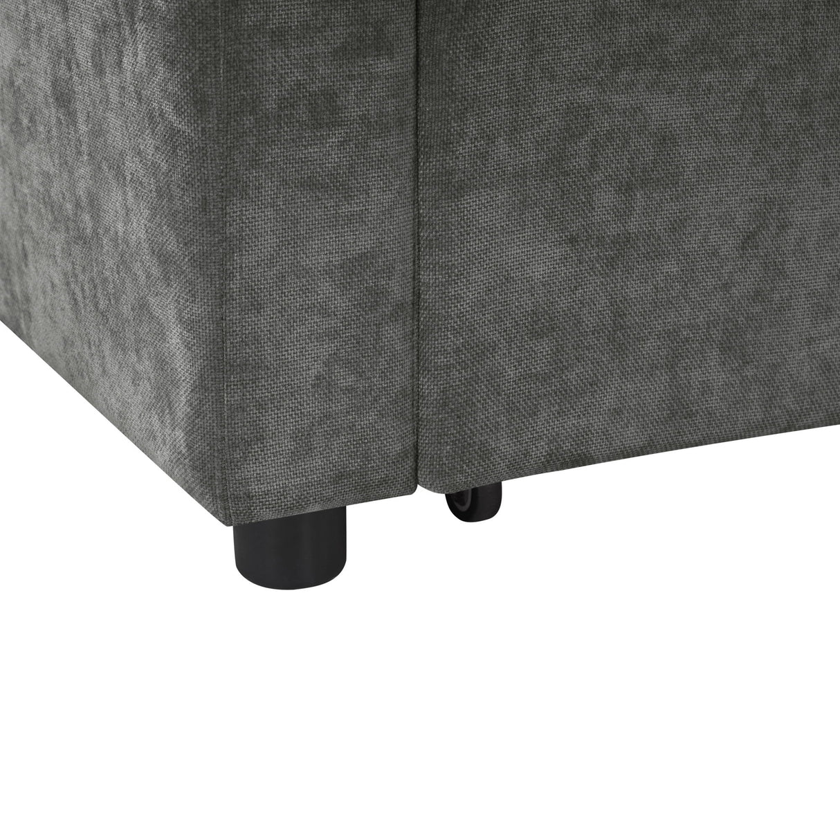 Modern L Shaped Sectional Sofa Bed With Hidden Storage Upholstery