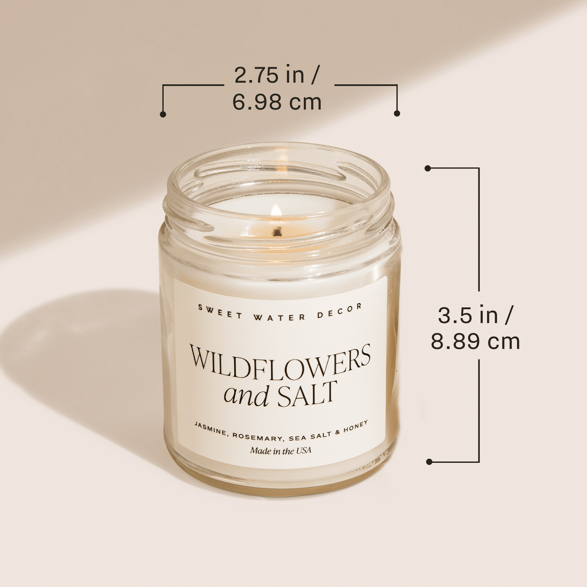 Santa's Workshop Soy Candle - 9 oz Clear Jar (Merry and Bright)