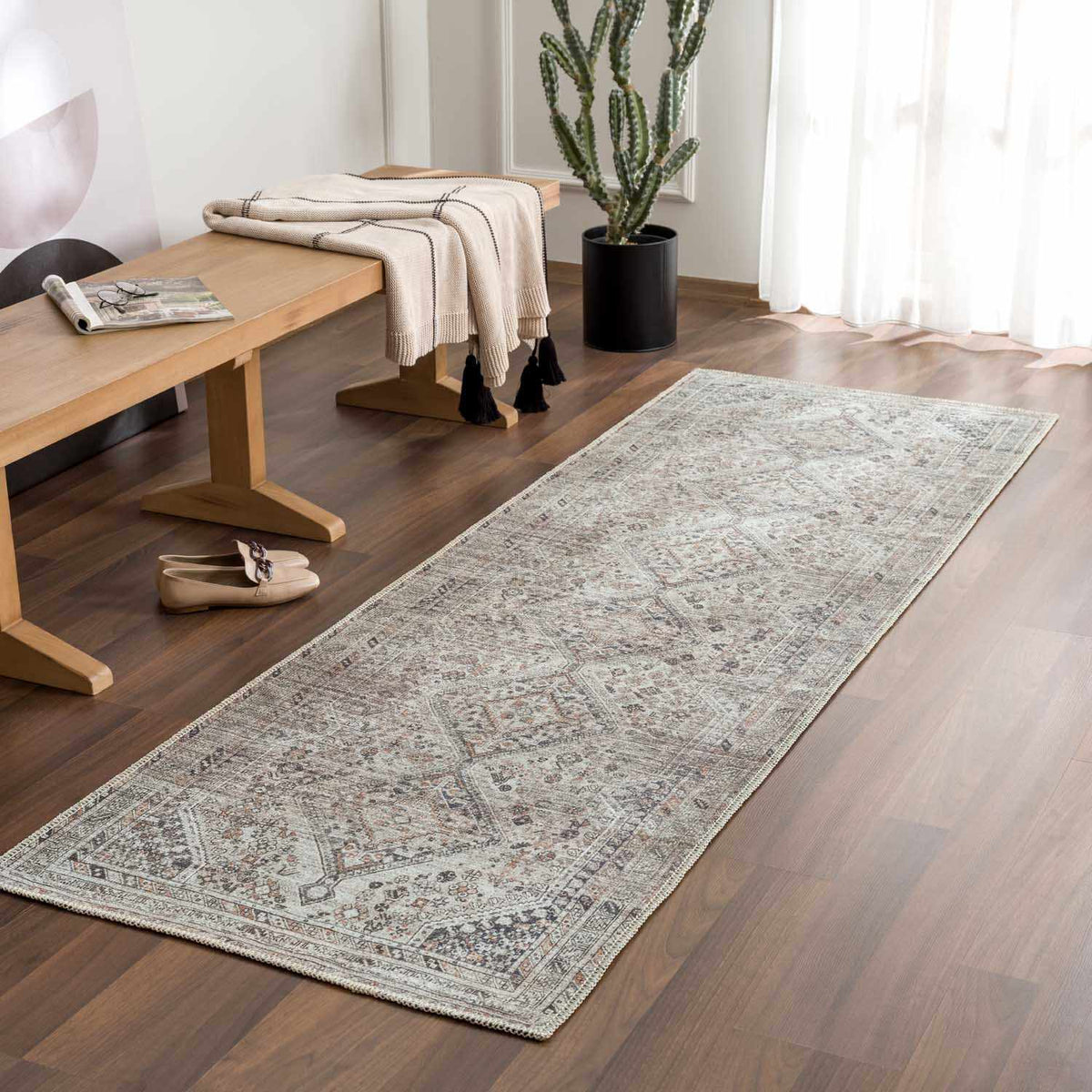Boutique Rugs Barny Beige Flat Pile Washable Rug - view 15
