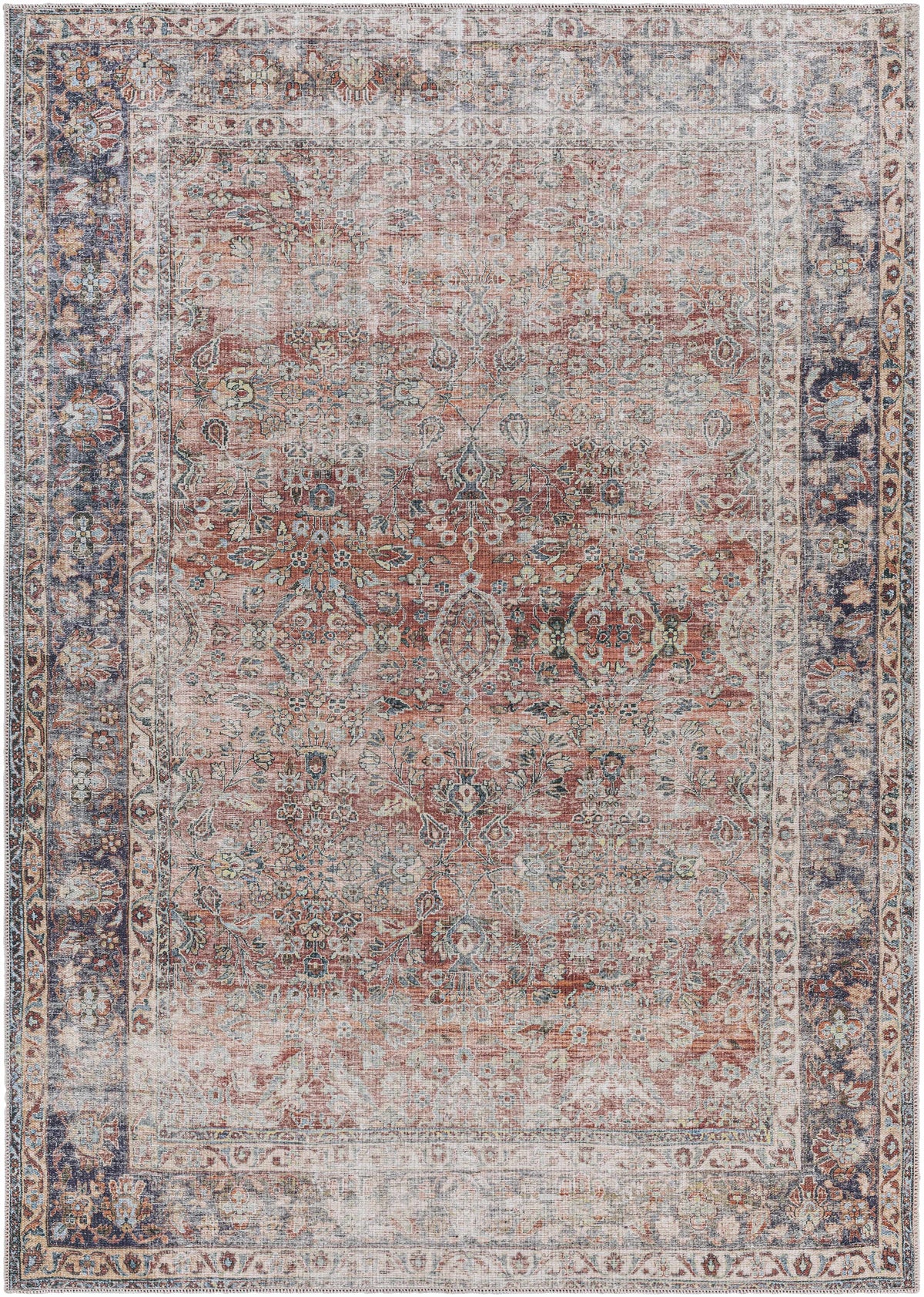 Boutique Rugs Rust Anahawan Distressed Washable Area Rug - view 13