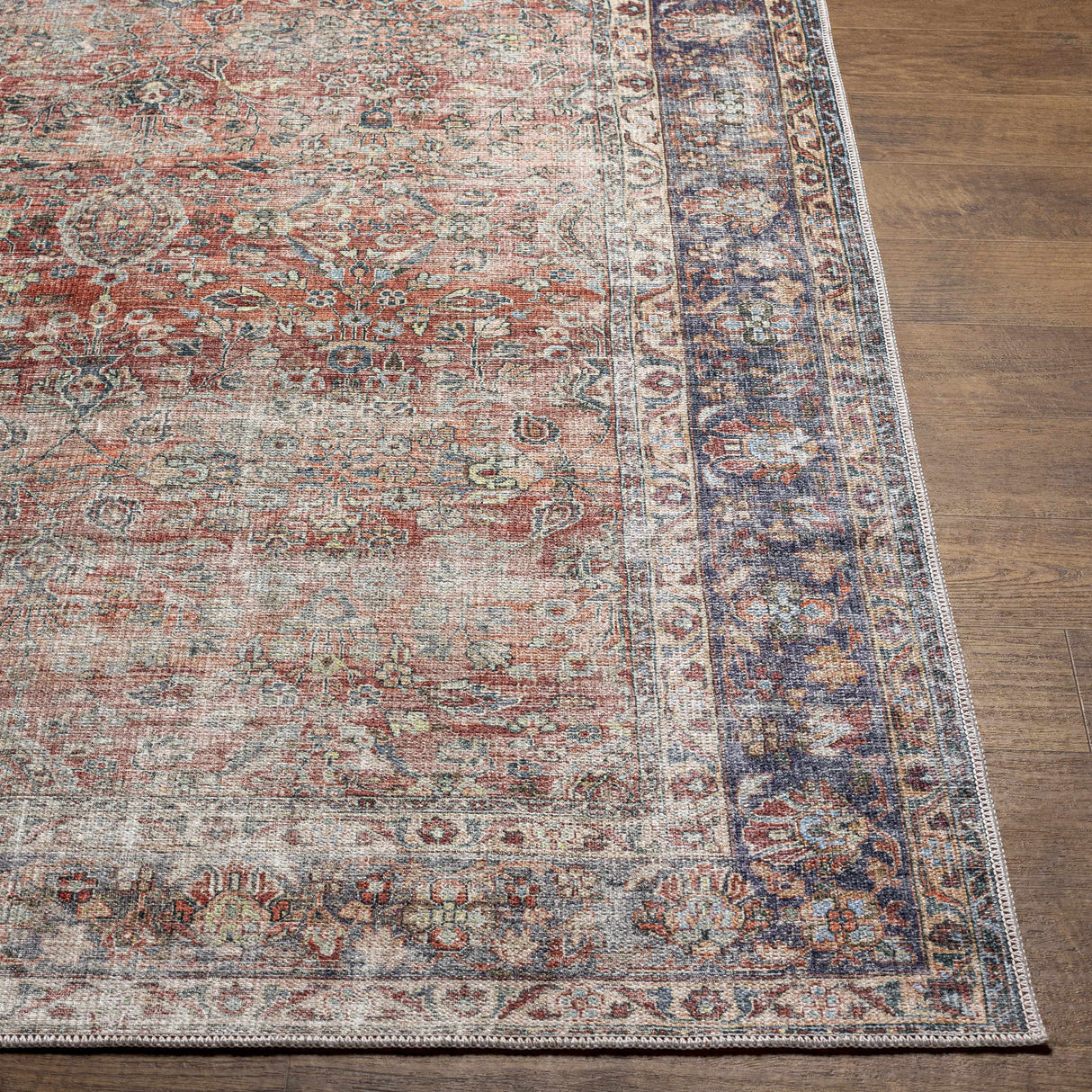 Boutique Rugs Rust Anahawan Distressed Washable Area Rug - view 15