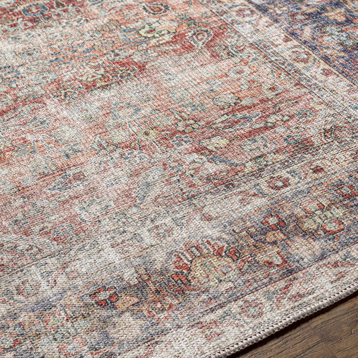 Boutique Rugs Rust Anahawan Distressed Washable Area Rug - view 16