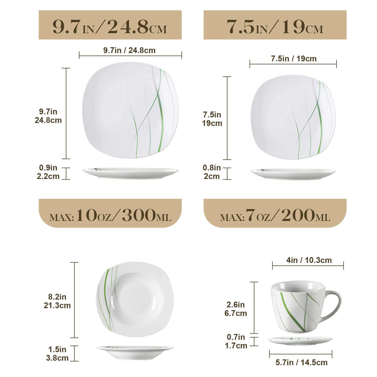 Aviva 30 Piece Dinnerware Set