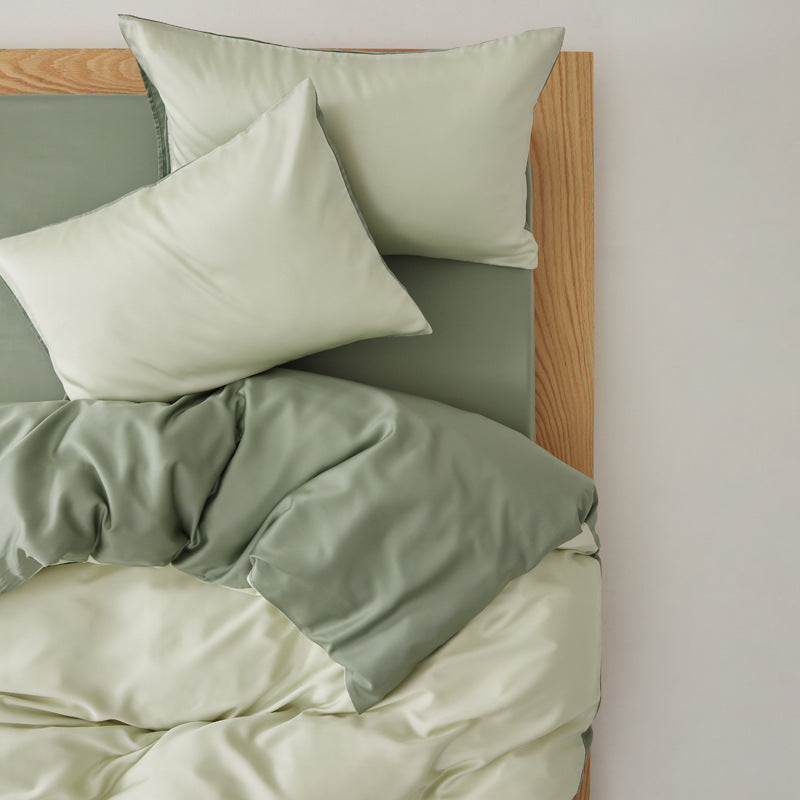 Adeline Pastel Silky Cooling TENCEL™ Bedding Set / White