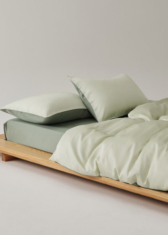 Adeline Pastel Silky Cooling TENCEL™ Bedding Set / Brown