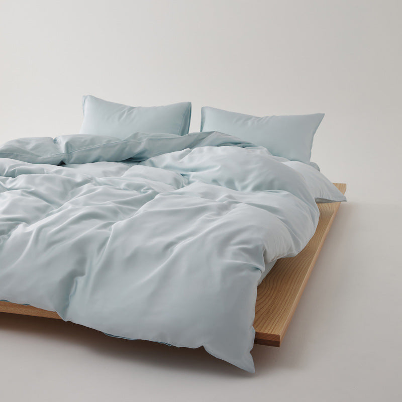 Adeline Pastel Silky Cooling TENCEL™ Bedding Set / White