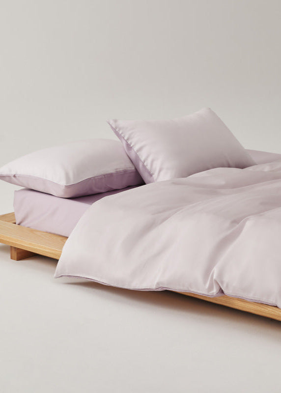 Adeline Pastel Silky Cooling TENCEL™ Bedding Set / Coffee