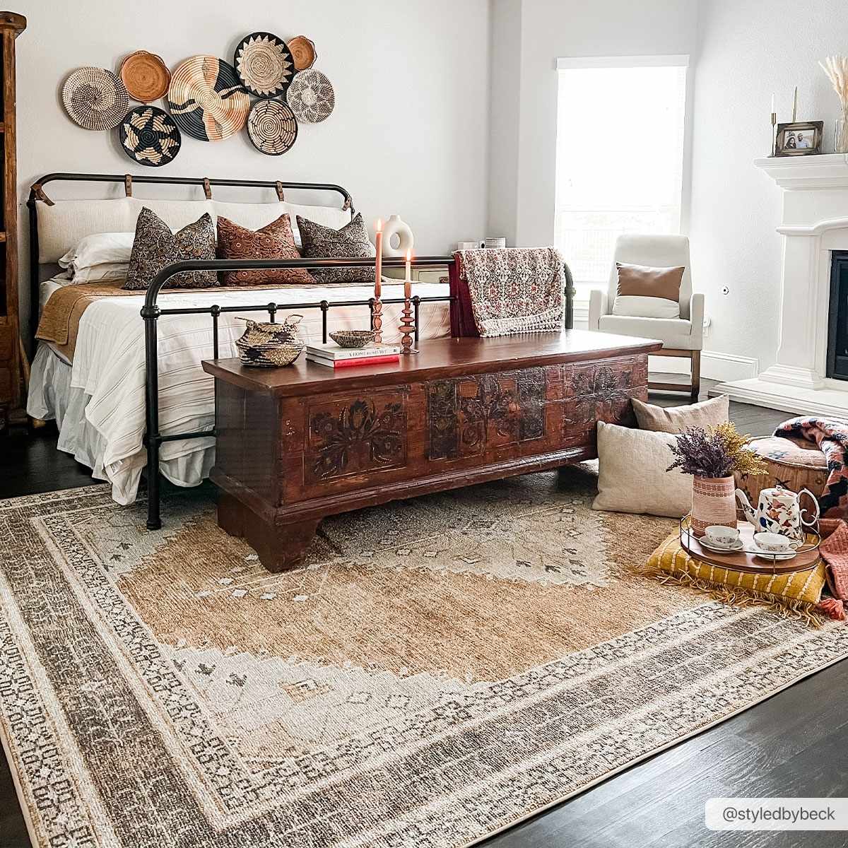 Albas Washable Area Rug