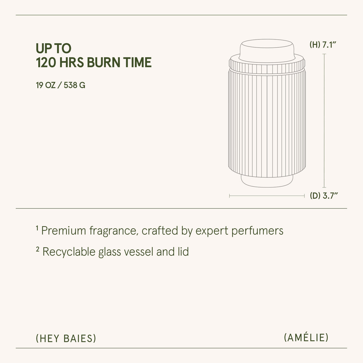 Amélie – Hey Baies Candle