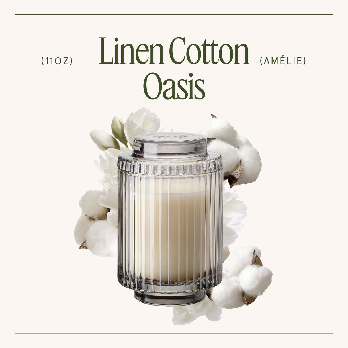 Amélie – Linen Cotton Oasis Candle