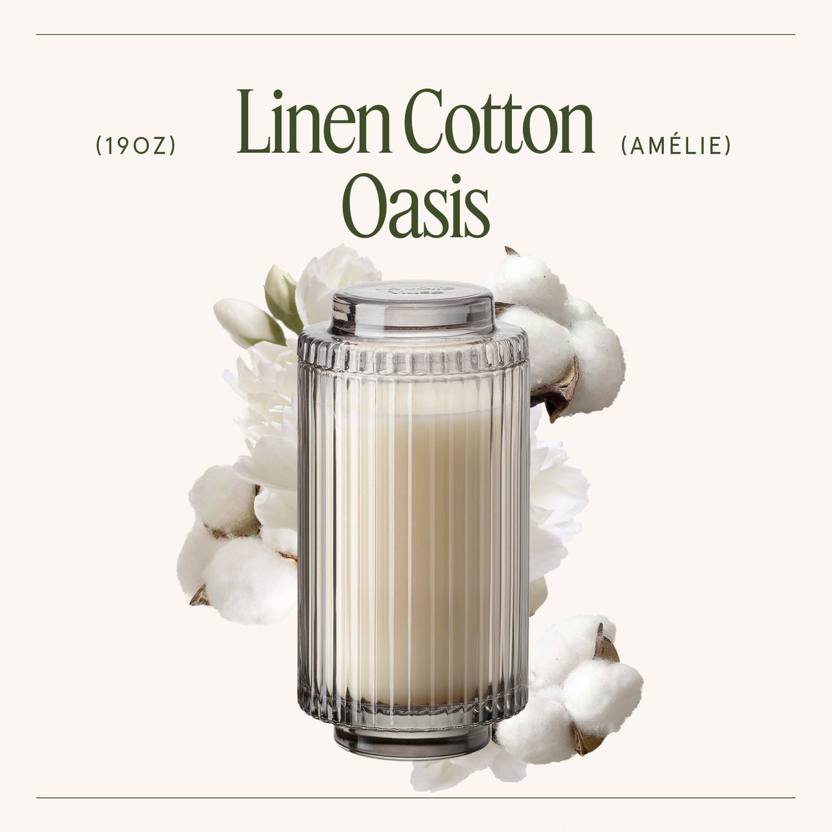 Amélie – Linen Cotton Oasis Candle