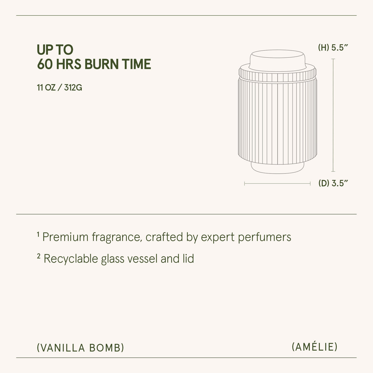Amélie – Vanilla Bomb Candle