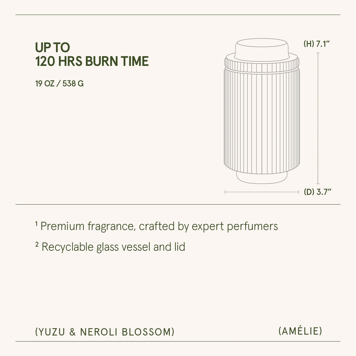 Amélie – Yuzu & Neroli Blossom Candle