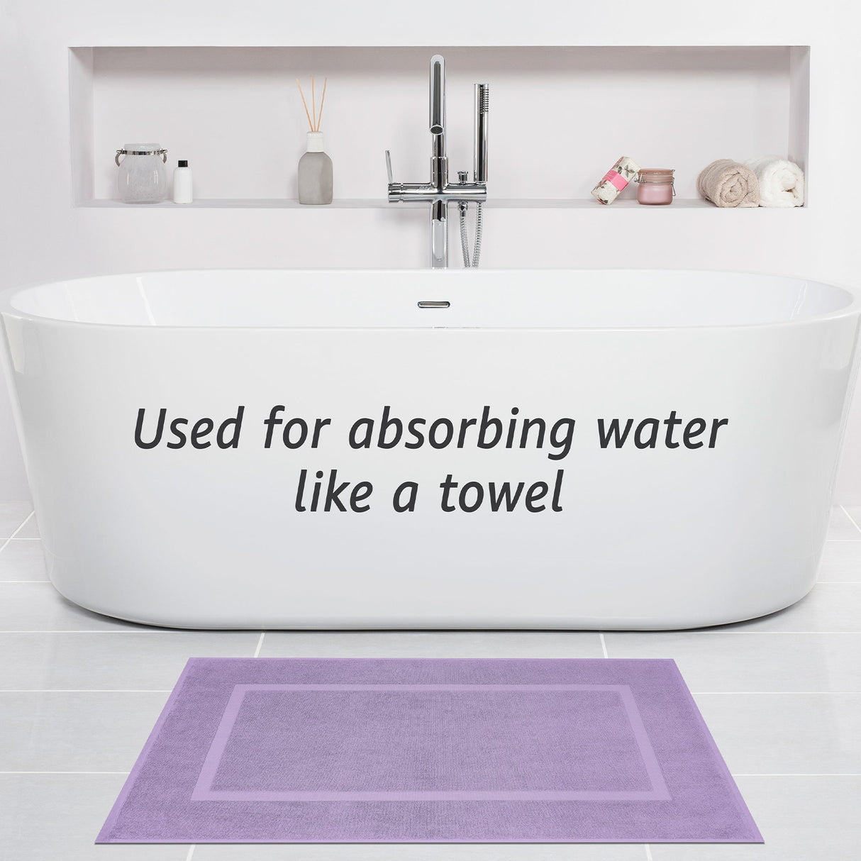 American Soft Linen Bekos 100% Cotton Bath Mat Set, 2 Piece 20x34 inches Bath Mats for Bathroom