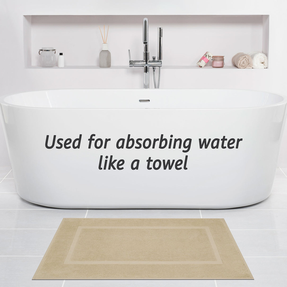 American Soft Linen Bekos 100% Cotton Bath Mat Set, 2 Piece 20x34 inches Bath Mats for Bathroom