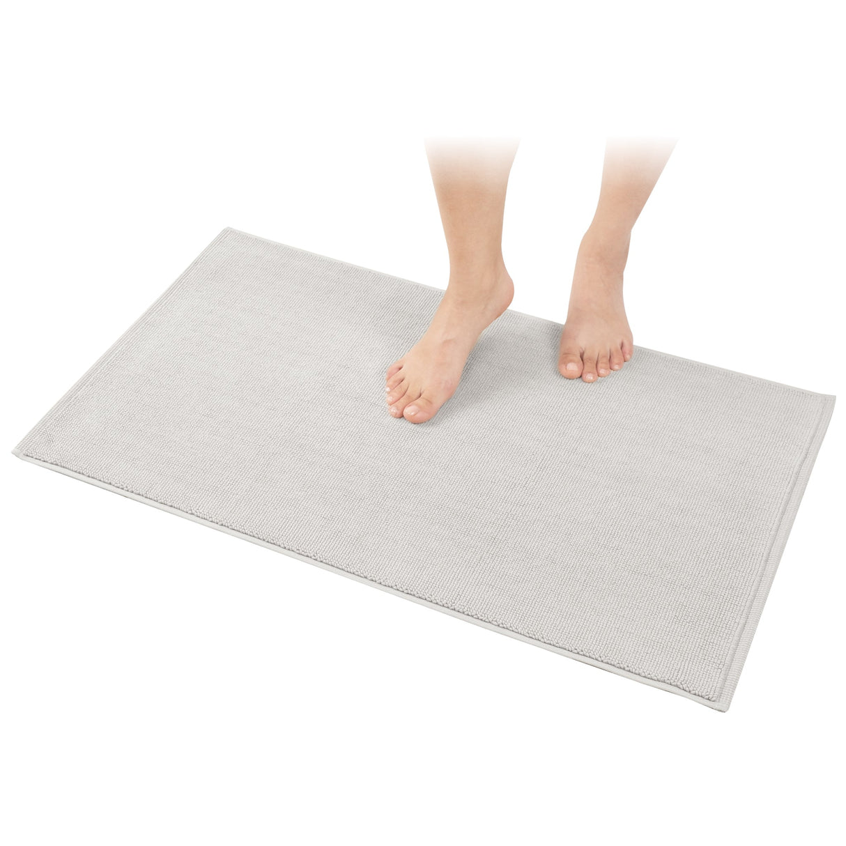 American Soft Linen 100% Cotton Bath Mat Rugs, 20x34 inches with Silicone Backing, Soft Absorbent Grip-Enhanced Bath Mats for Bathroom